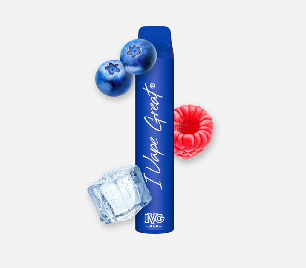 Einweg e-Zigarette IVG blue raspberry ice plus 800 kaufen