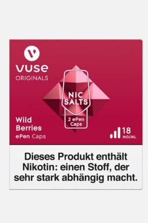 vuse epen WILD BERRIES 18MG FRONT