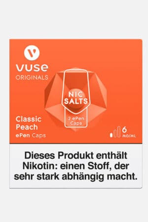 vuse epen classic peach 6mg front