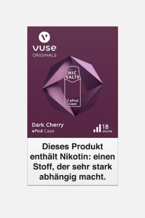 vuse epod dark cherry 18mg front