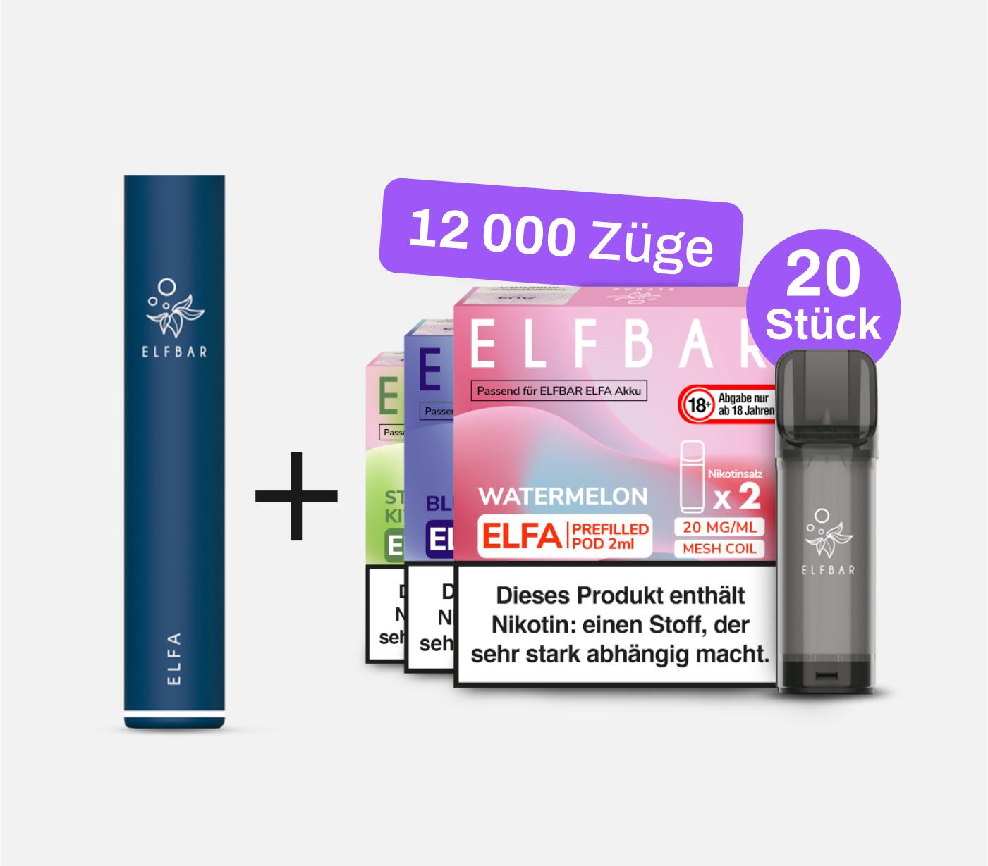 Elf Bar Einweg E Zigarette ELFA Pod Kit 12000 Züge kaufen für 95 99