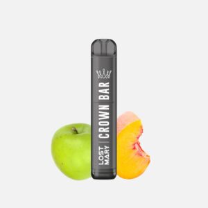 Crown Bar E-Zigarette 20 mg/ml Nikotin 600 Züge by AL Fakher x Lost Mary - Peach Green Apple