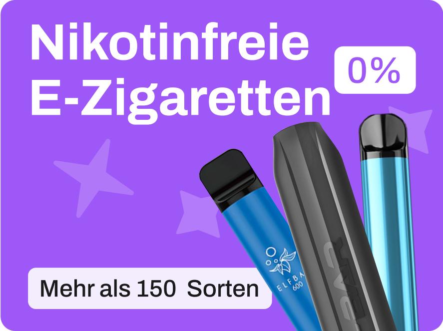 Nikotinfreie E-Zigaretten