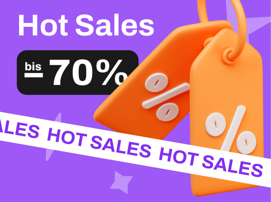 Hot Sales bis zu 70%
