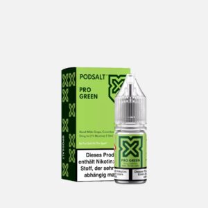 Pod Salt X Pro Nikotinsalz Liquid 1% / 10 mg Pro Green